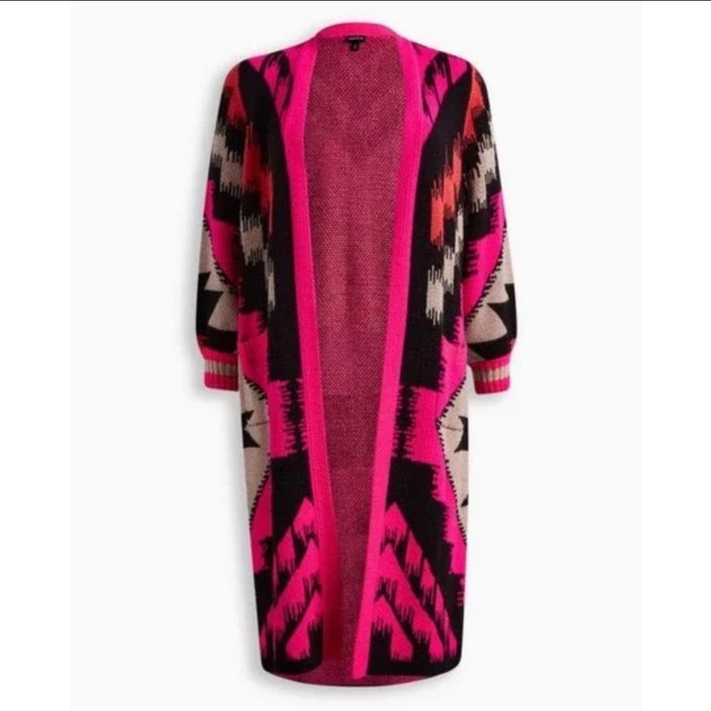Vegan Cashmere Coatigan Balloon Sleeve Sweater